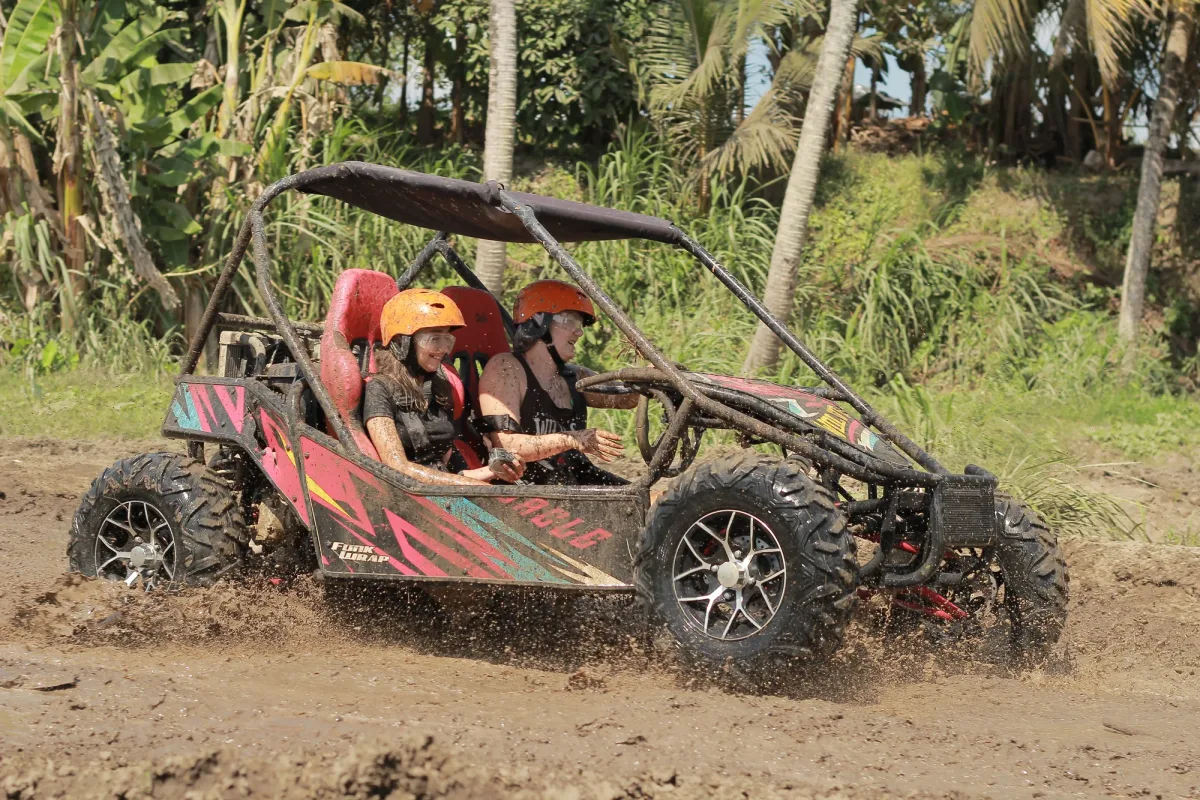 Buggy on a green jungle track